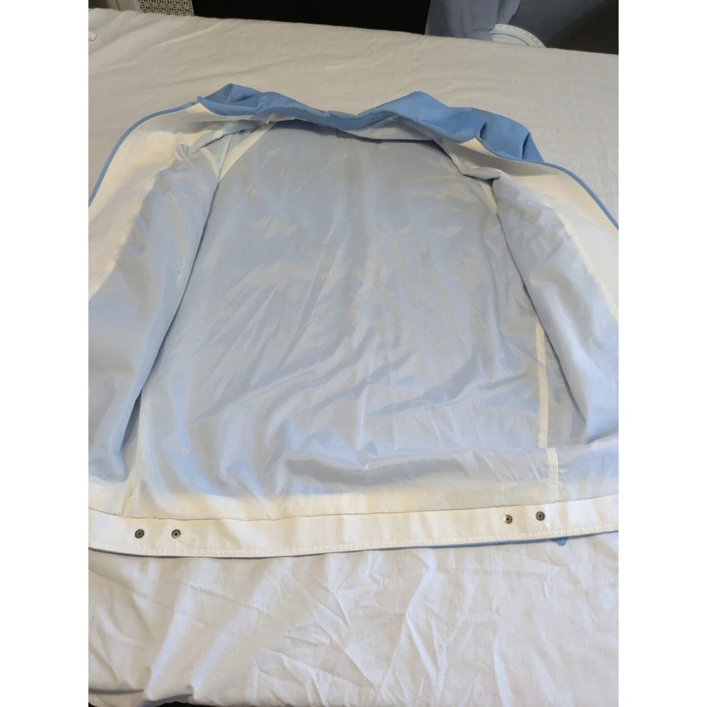 LONDON FOG MEN'S OUTDOORS ZIPPERED BLUE JACKET 40R